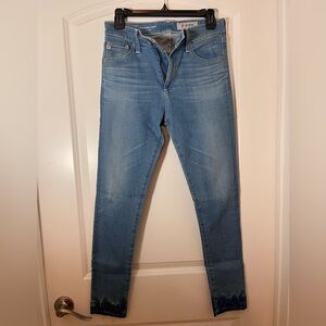 AG denim high-rise skinny crop